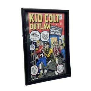 Lot #215: Agent Carter (2015-2016) Howard Stark Dominic Cooper Production Used Kid Colt Framed Comic Ep 203
