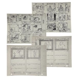 Production Used He-Man Storyboards & Star Wars Story Boards