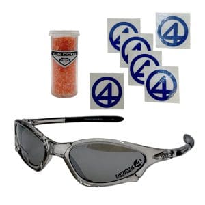 Fantastic Four Rise of the Silver Surfer (2007) Promo Sunglasses, Stardust Vial & Tattoos