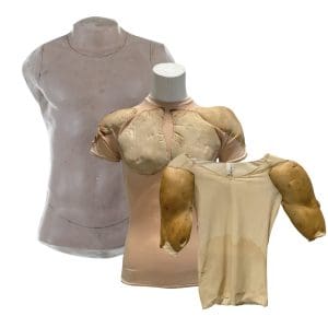 Lot #364: Spider-Man 3 (2007) Production Used Arm Muscle Shirt, Chest Muscle Shirt & Torso Cast