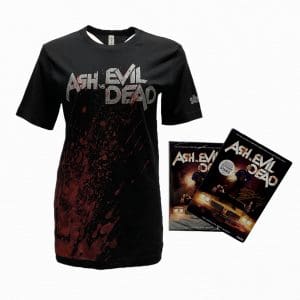 Lot #229: Ash vs Evil Dead (2015-2018) Season 1 DVD Set & Rare Season 1 Promotional T-Shirt