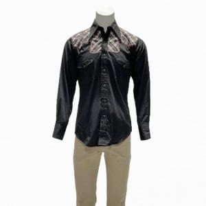 Lot #121: The Iron Claw Kevin Von Erich Zac Efron Screen Worn Button-Up Shirt & Pants Ch 25, 59 Sc 72, 75, 141