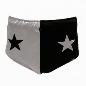 Lot #153: The Iron Claw Buddy Roberts / NWA 6 Man Opponent #3 Devin Imbraguglio Screen Worn Wrestling Trunks Ch 3 Sc 77
