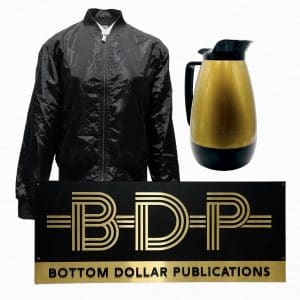 Lot #73: Minx Screen Used Water Kettle, Jacket & Bdp Sign Ep 203 , 204
